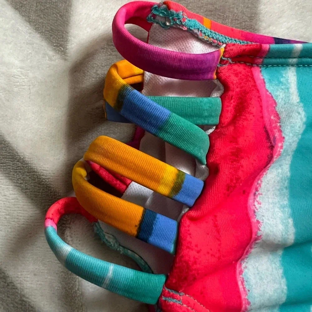 Target Multicolor Two Piece Bikini Size Small/Medium